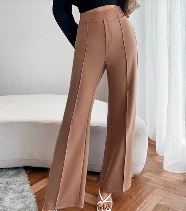 Loose Straight Pants Women High Waist Casual Trousers - Relaxed Elegance