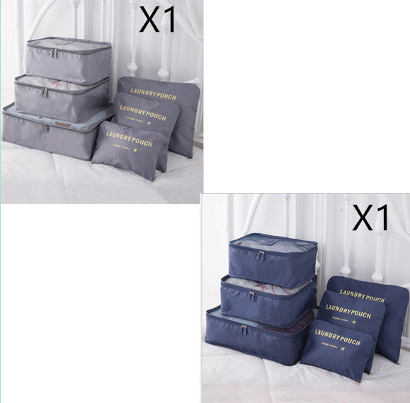 6 ST Reseförvaringsväska Set för Clothes Tidy Organizer