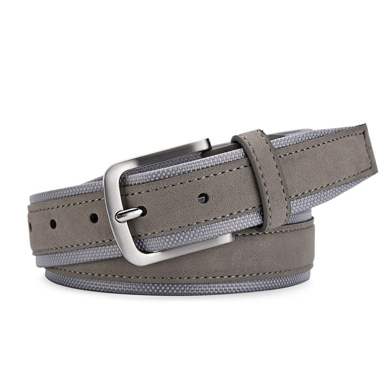 Men's Korean Creative Style Suede Belt - Cultural Inspiration