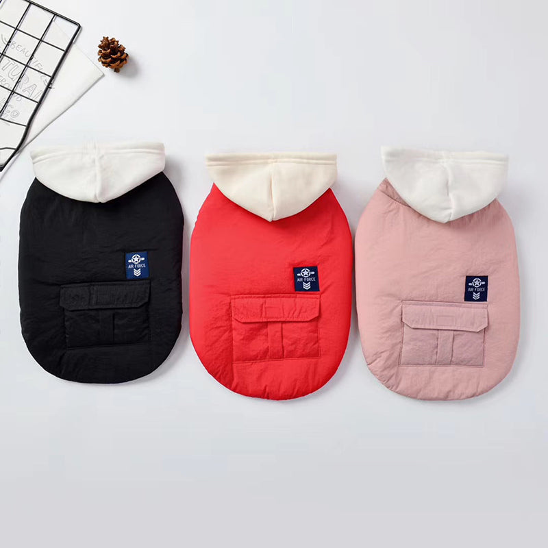 Vêtements chauds de gilet de chien de compagnie de coton