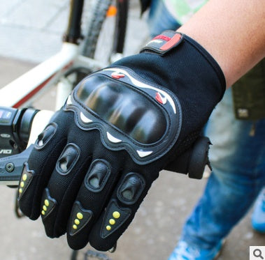 Utomhus motorcykel elektrisk cykel ridning halkfria handskar solskyddsmedel hårt skal CS helfinger sport pekskärm handskar grossist