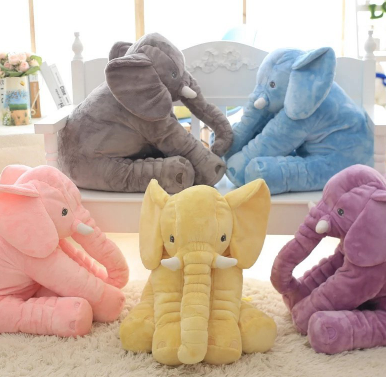 Oreiller poupée éléphant bébé confort dormir avec