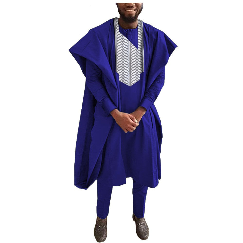 Ensemble de costume trois pièces de smoking pour hommes africains