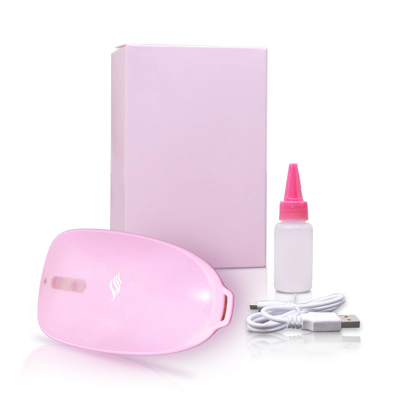Electric Head Massage Comb - Steam Function - Anti-Static - Lithium Battery - Pink - 1 Gear - Cold Spray