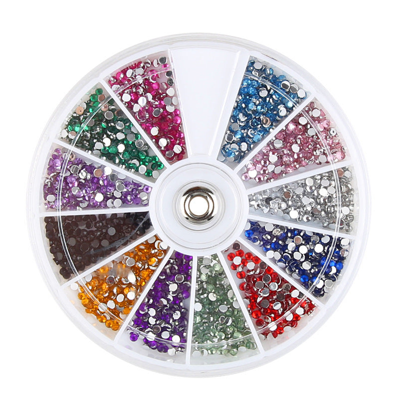 Professional Rhinestone Set - 12 Colors 1.5mm Domestic | Easy Application DIY Nail Decoration