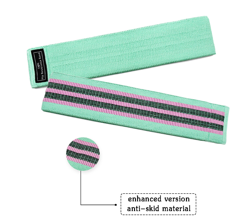 Professional Resistance Band Hip Circle - Latex Mesh (76x8cm, 3 Sizes, S/M/L Tension Levels)