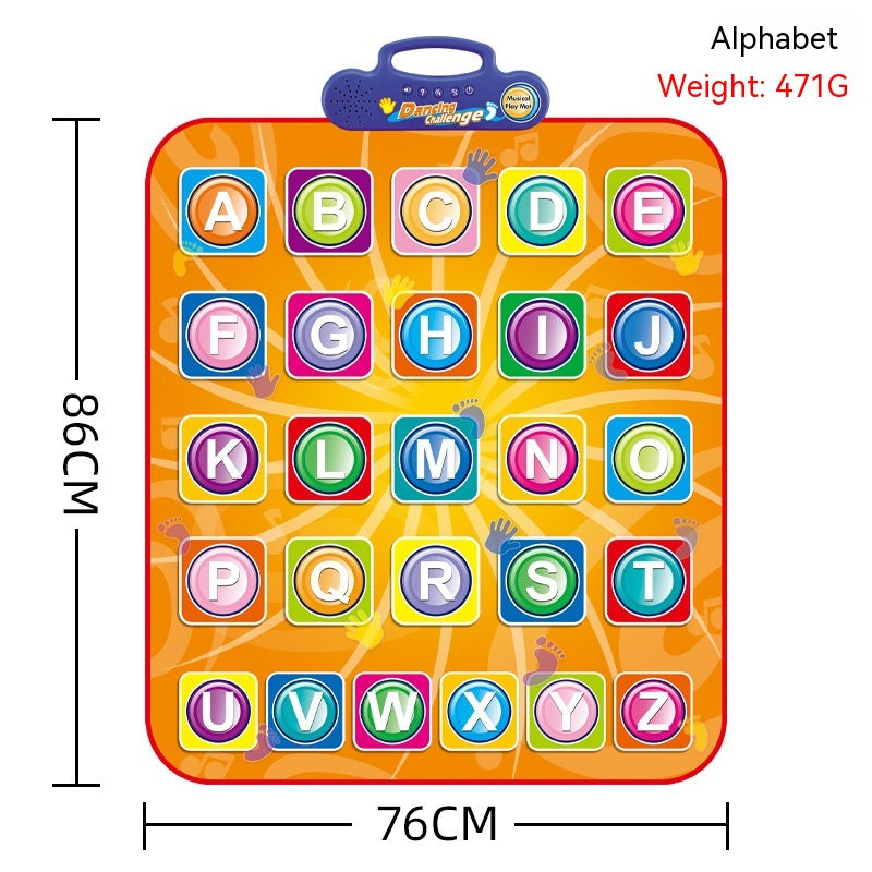 Tapis de danse éducatif pour enfants, Alphabet arabe et anglais du moyen-orient, apprentissage et éducation