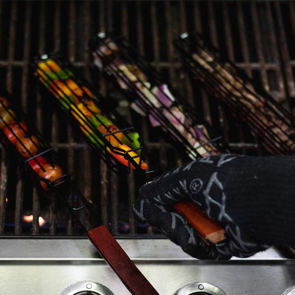 BBQ Grillnät Rostfritt Stål Verktyg Kökstillbehör