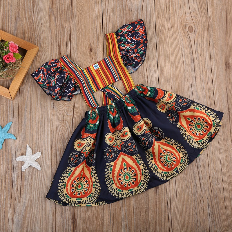 Nouveau-né pour combinaison à volants enfants filles robe florale belle