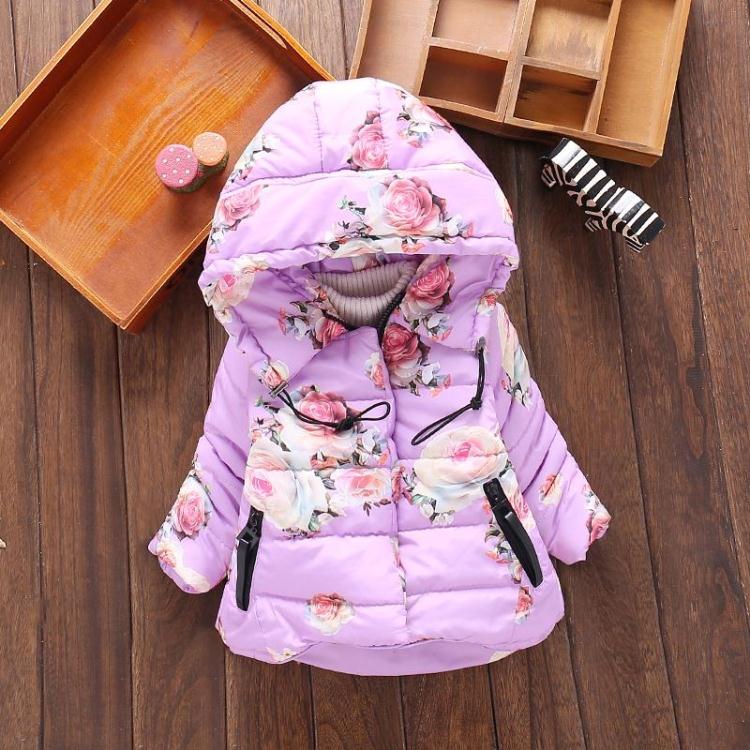 Doudoune fille en coton épais