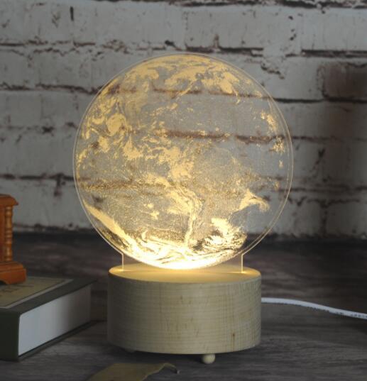 Cute Moon Lamps Romantic LED Touch Children Light Bedroom Decoration Valentine's Day Gift Night Light