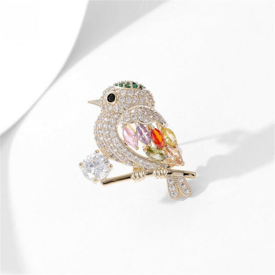 Full Diamond Animal Skata Bird Brosch