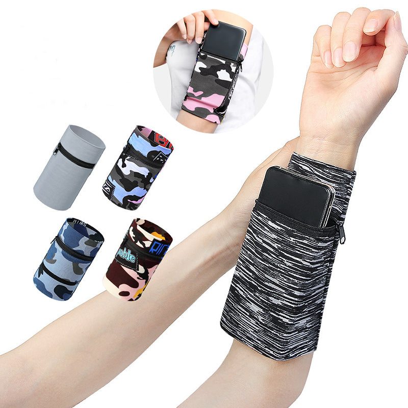 Löpning Mobiltelefon Armväska Män Kvinnor Armband Handled Armband Fitness Handledsväska Utomhussport Armväska Andas armbandsväskor
