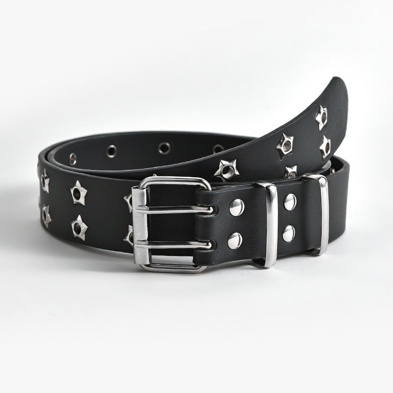 Women's Fashion Stars Decorative Double-Row Belts - Stellar Statement