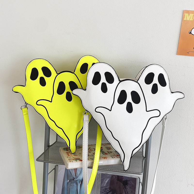 3D Ghost Phone Purse - Cute Halloween Crossbody Bag with Cartoon Character Design