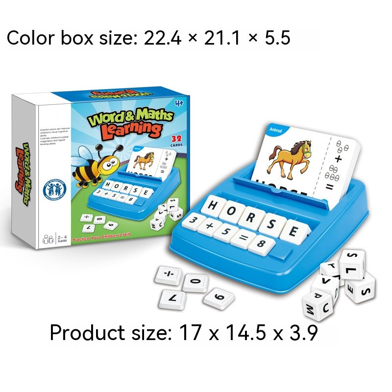 Jeu de bureau Alphabet, apprentissage des nombres, jouets d'éducation précoce assortis