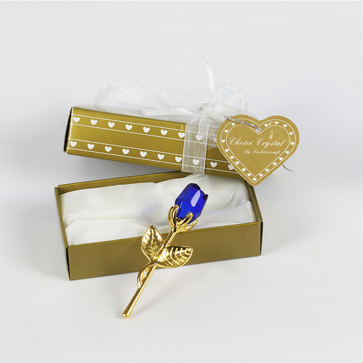 Cristal Métal Rose Saint Valentin Petit Cadeau Mariage