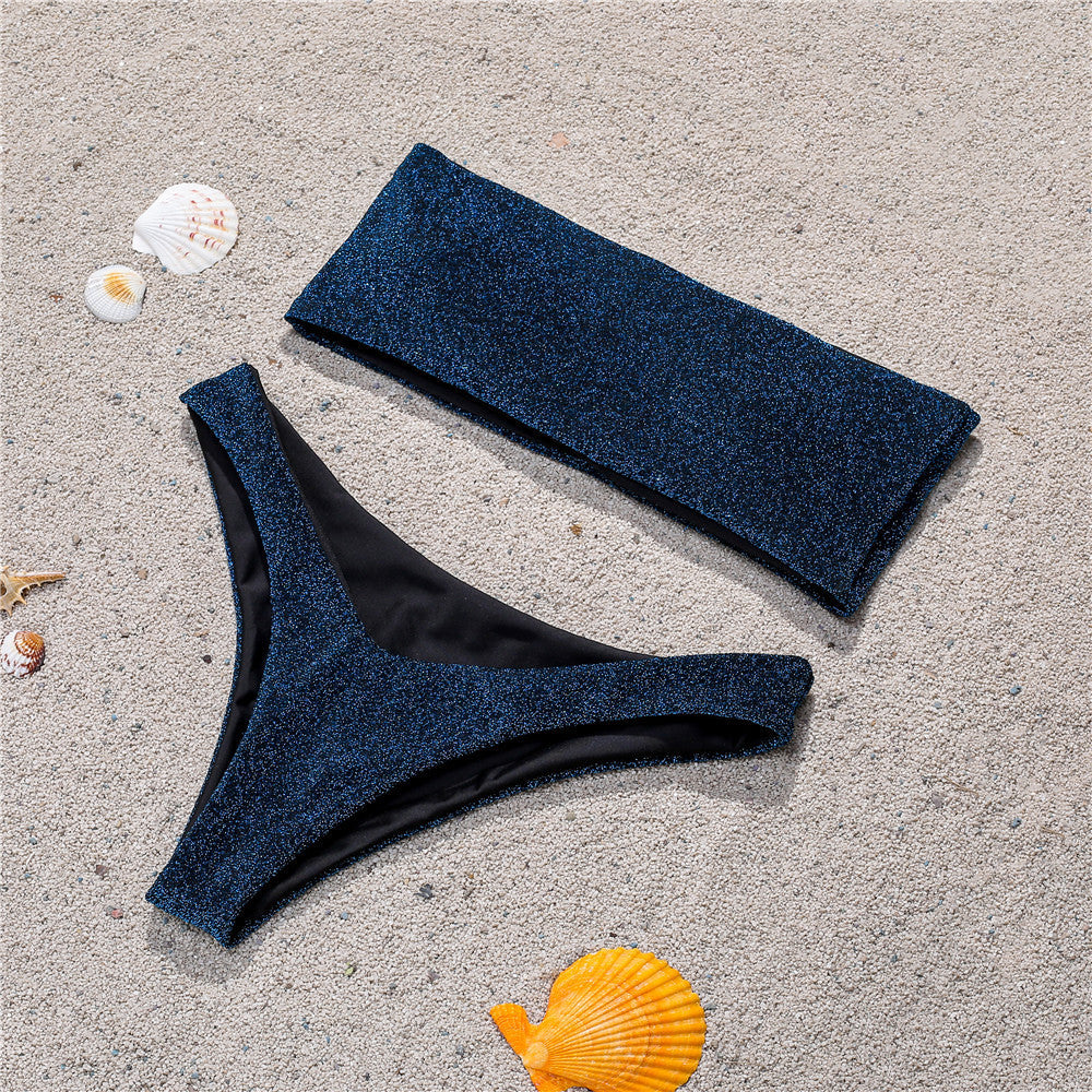 Professional Tube Top Bikini - Polyester Construction (82% Content, High-Quality Materials, Flattering Fit, Summer Essential)