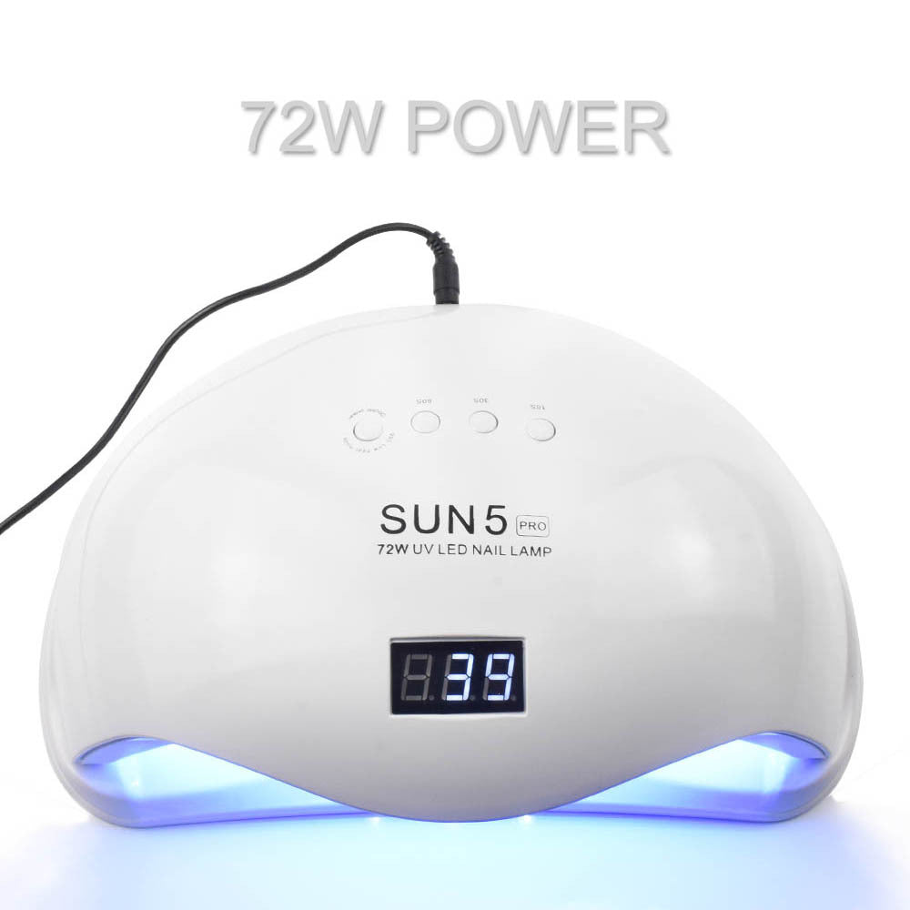 Professional 72W UV/LED Nail Lamp - 296x210x105mm ABS | 36 UVLED White Low Heat