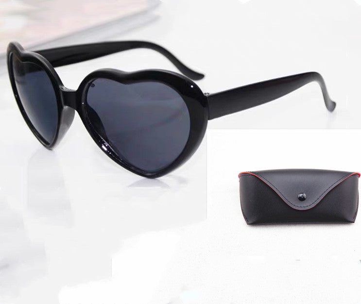 Heart-Shaped Light Love Special Effects Glasses Love Glasses Fashion Sunglasses