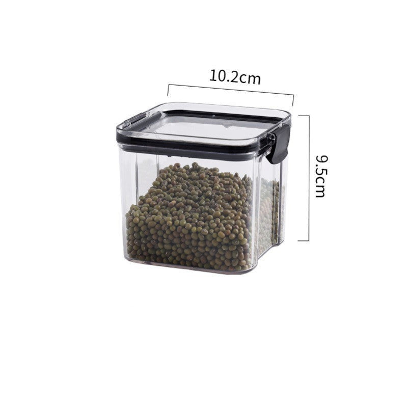 Boîte à grains transparente avec couvercle