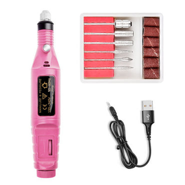 Professional Electric Nail Drill - 16cm 2.4cm 20,000 RPM | Pen-Shape Variable Speed Control
