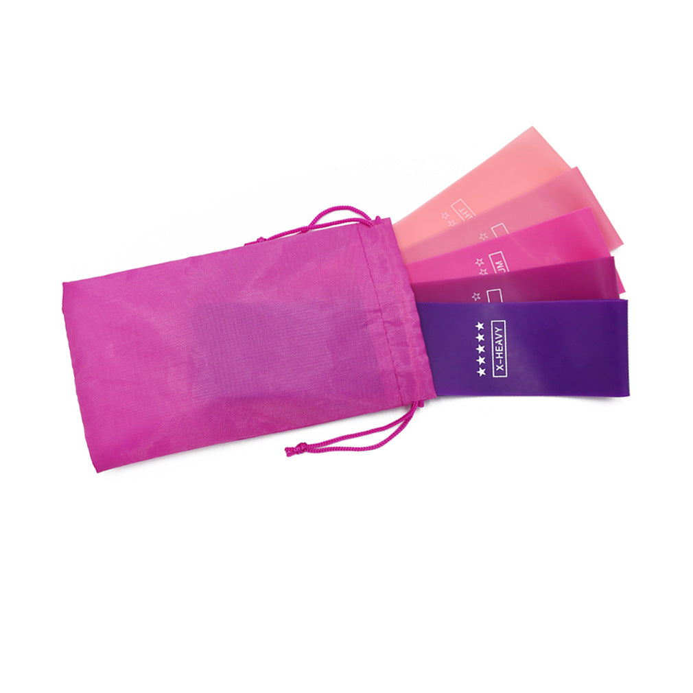 Professional Gym Strength Resistance Bands - 100% Natural Latex (5 Levels, 600x50mm, 5-40lb Range)