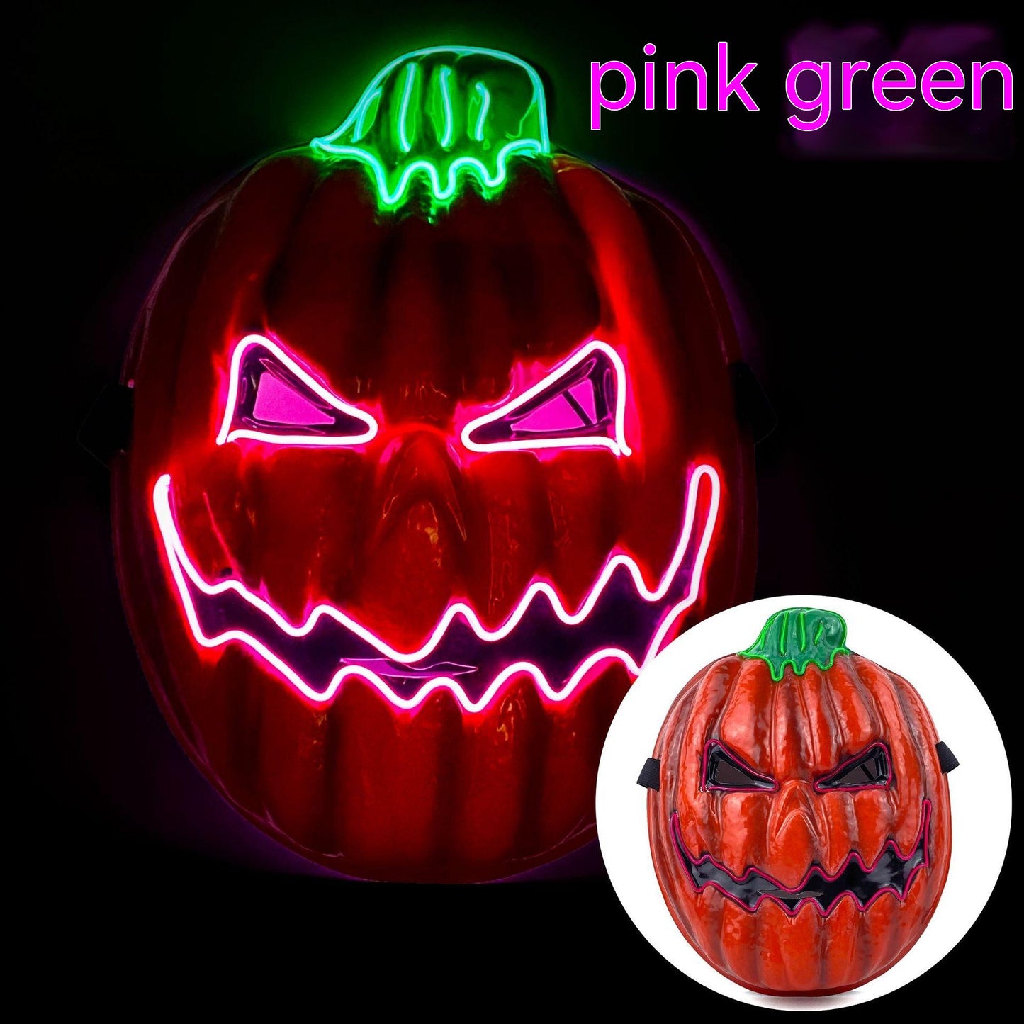 Boule de fête d'Halloween tête de citrouille horreur LED lumineuse