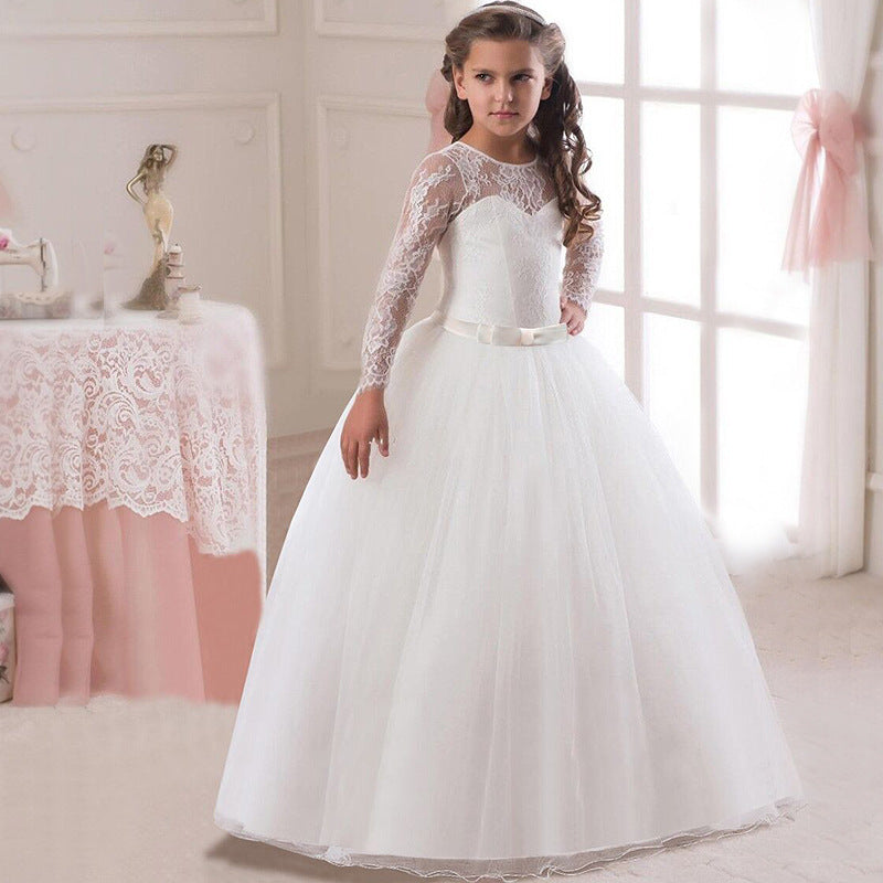 Robe longue à fleurs pour fille