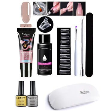 Professional Poly Gel Extender Set - 15ml 12 Colors UV/LED | Resin Nail Lengthening Kit