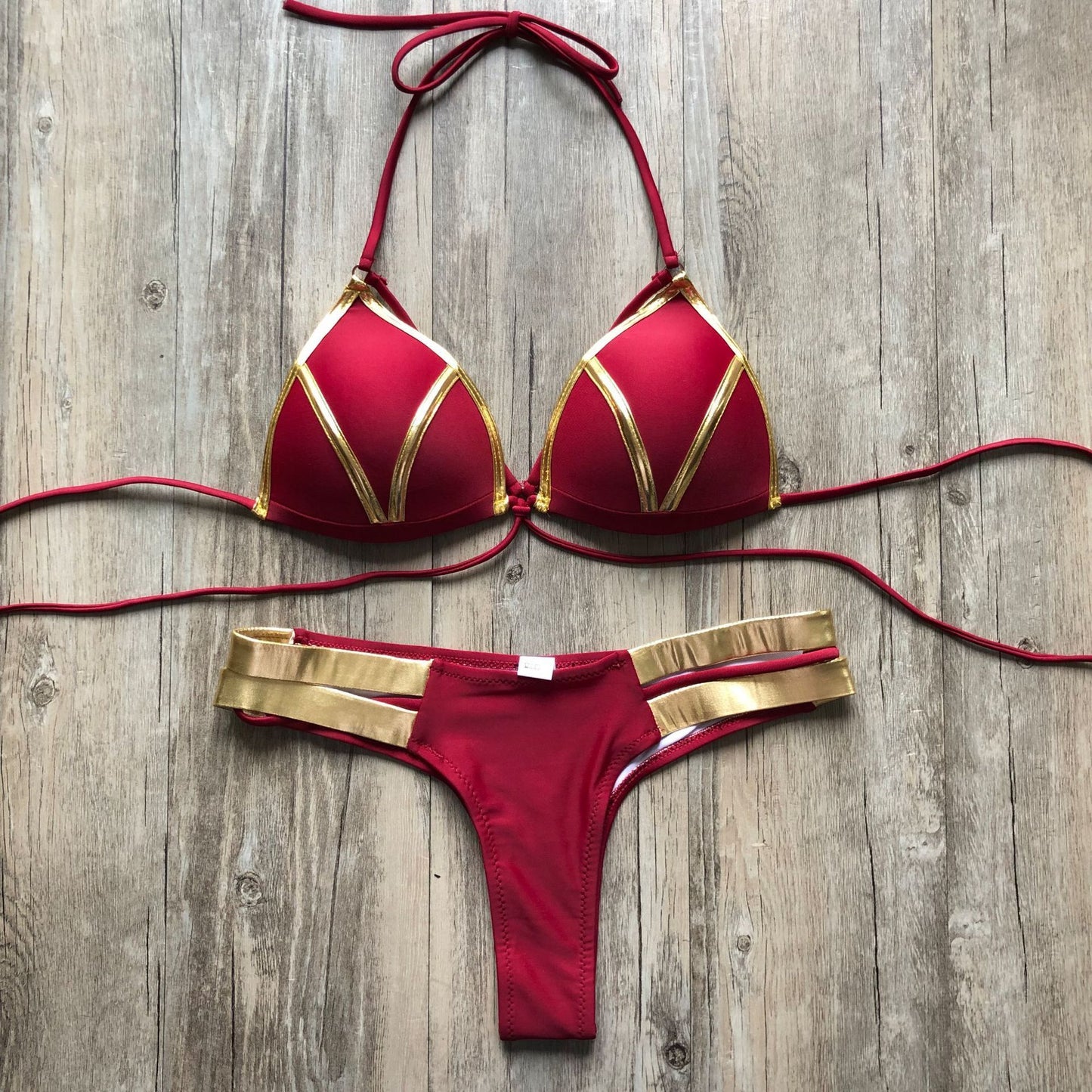 Professional Bronzing Bikini - Nylon Cotton (Chest Pad Support, Swimming Wading Sports, High-Quality Materials, Stylish Durable Design)