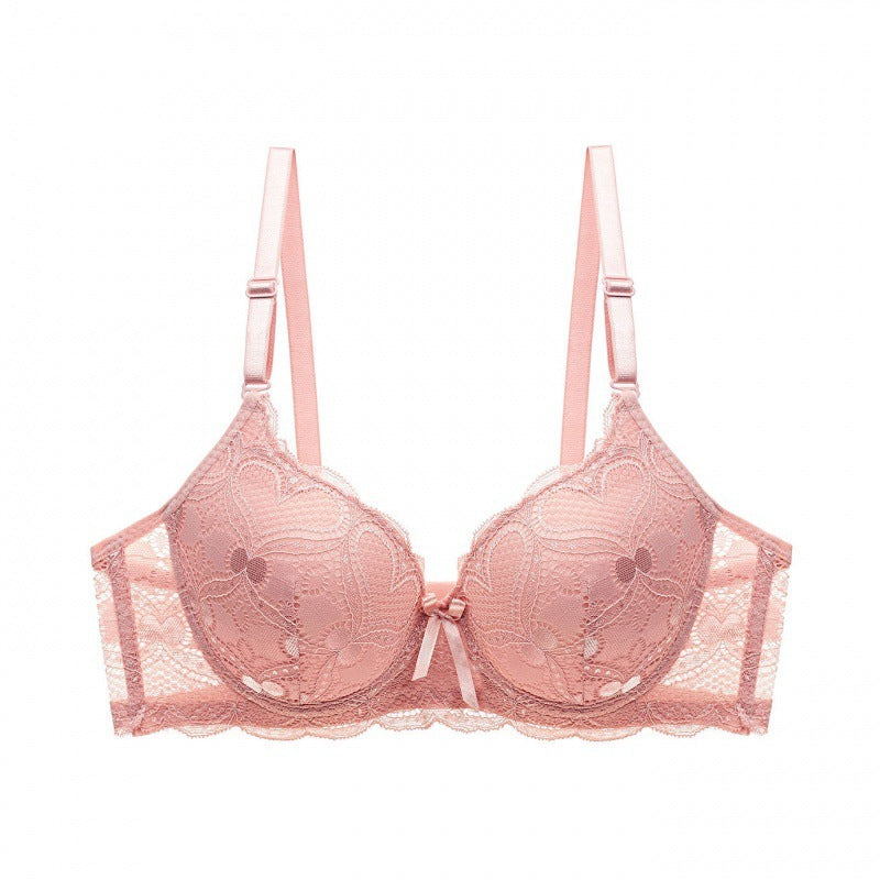 Lace Hollow Massage Push Up Bras Underwear For Women