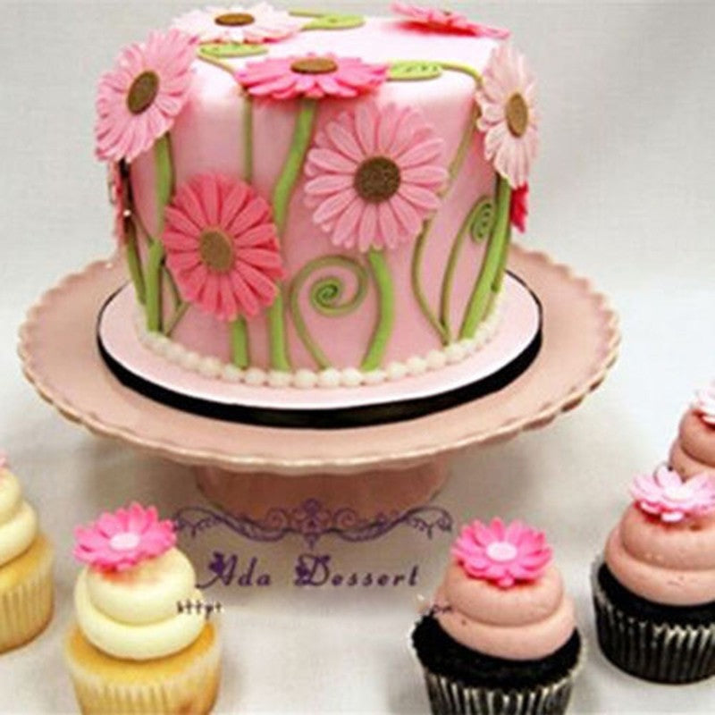 Moule à gâteau Fondant en forme de fleur 3D, en Silicone, DIY