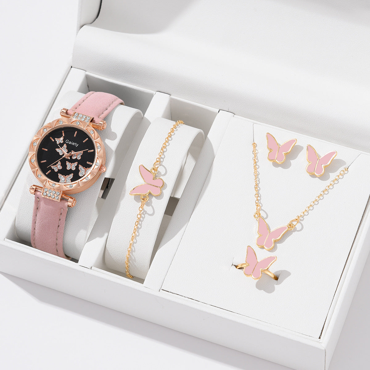 Women's Fashion Simple Butterfly Digital Belt Watch - Stylish Functional Modern Sleek Easy-To-Read Perfect Versatile