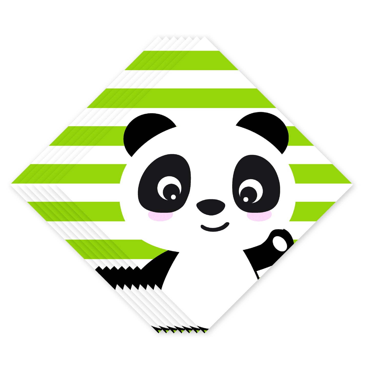 Ensemble de fête d'anniversaire sur le thème du panda