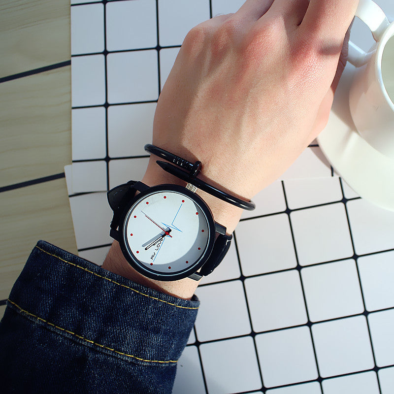 Montres de couple pour hommes et femmes étudiants
