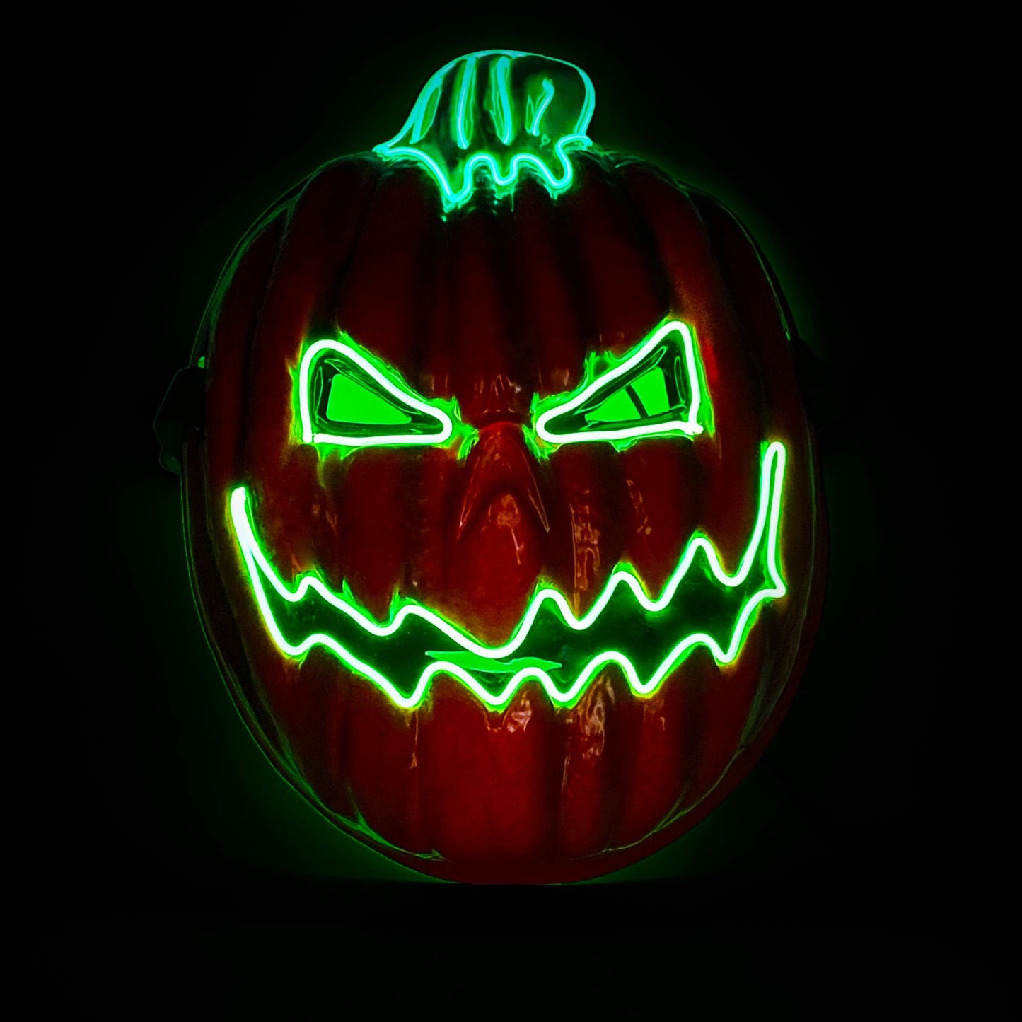 Boule de fête d'Halloween tête de citrouille horreur LED lumineuse