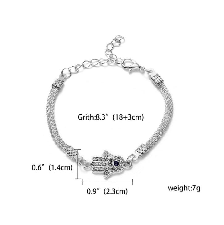 RINHOO 925 Smycken Silverfärgade Armband För Kvinnor Armband Mode Bröllopsbankett Armband & Armringar Alla hjärtans dag Gåva