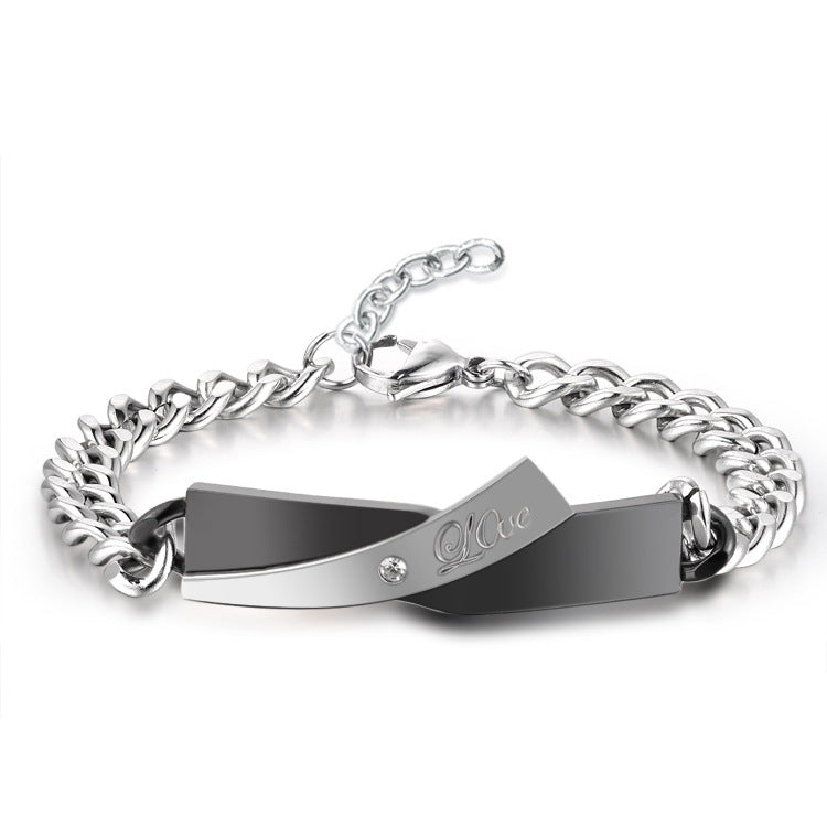 Armband i korsdesign för par
