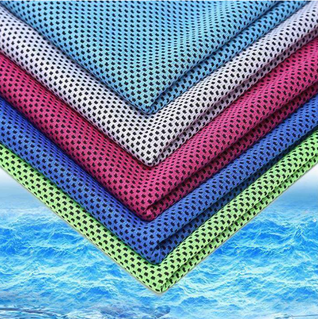 Professional Sports Quick-Drying Cooling Towel - Microfiber Spandex Blend (30x100cm, Chemical-Free Physical Cooling)