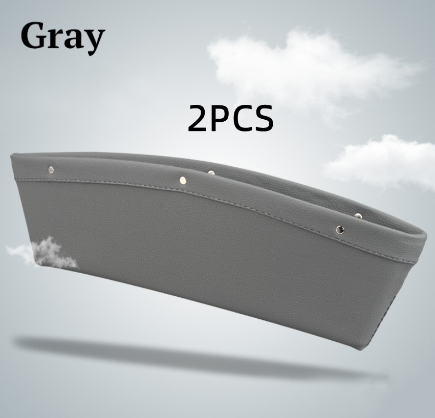 Car Organizer Box Caddy Catcher PU Läder Seat Gap Storage Bag