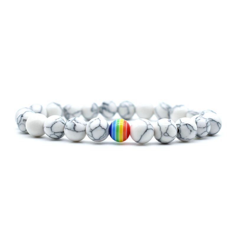 Stenpärlor Pararmband Vulkaniska stenpärlor Armband