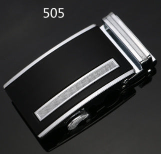 Wide Alloy Belt Buckle - Bold Statement