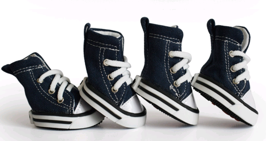 Pet Denim Canvas Shoes - Waterproof Non-Slip Breathable Dog Shoes