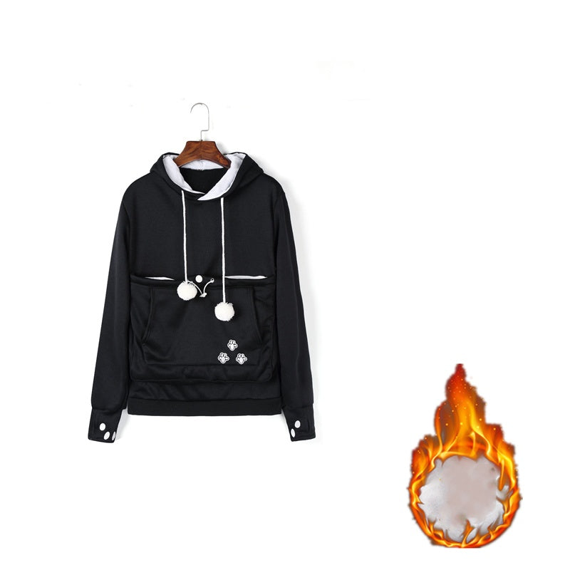 Adorable Hoodies with Pet Pocket for Women - Winter Collection