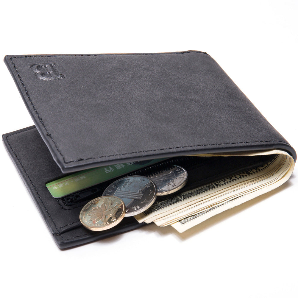 Mode Män Plånböcker Herrplånbok med Myntväska Dragkedja Små Pengar Plånböcker Ny Design Dollar Slim Plånbok Money Clip Plånbok