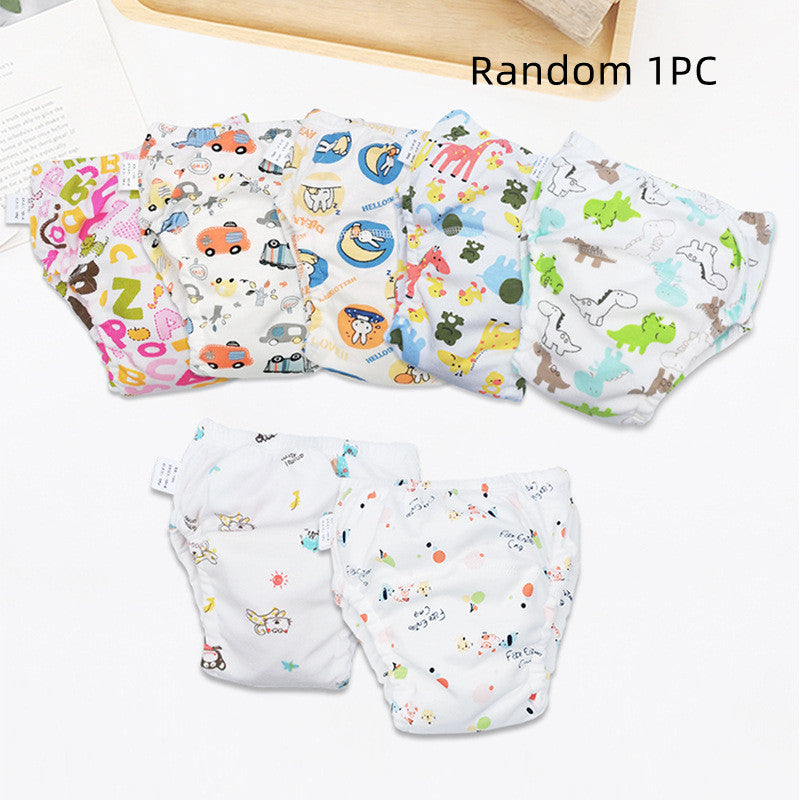 Couches de toilette pour bébé en pur coton anti-fuite, sous-vêtements d'entraînement