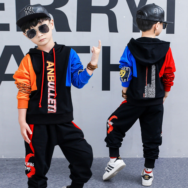 Boys' Spring Suit - Korean Style Long-Sleeved Sports Two-Piece Set