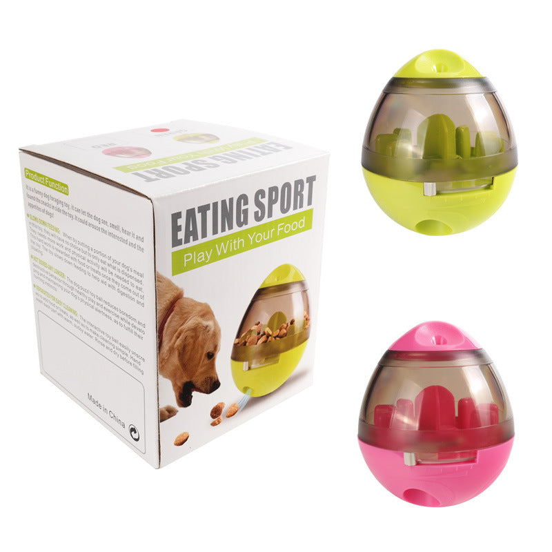 Smart Pet Food Dispenser Ball - 138g - 100x117mm - IQ Training Toy - Slow Feeding - PP PC Iron Block