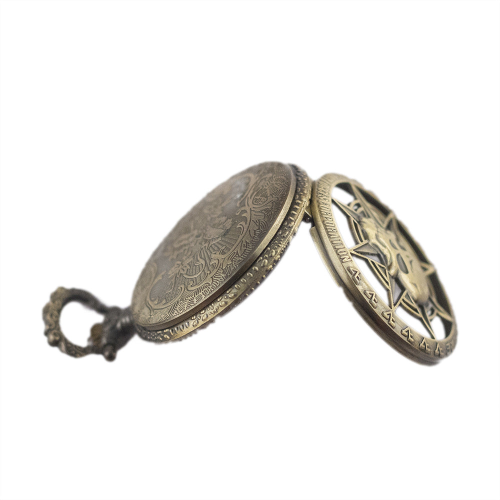 Vintage Necklace Quartz Pocket Watch For Men And Women Chain Watch - Nostalgic Elegant Precise Stylish Unisex